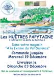 Affiche vente Huîtres